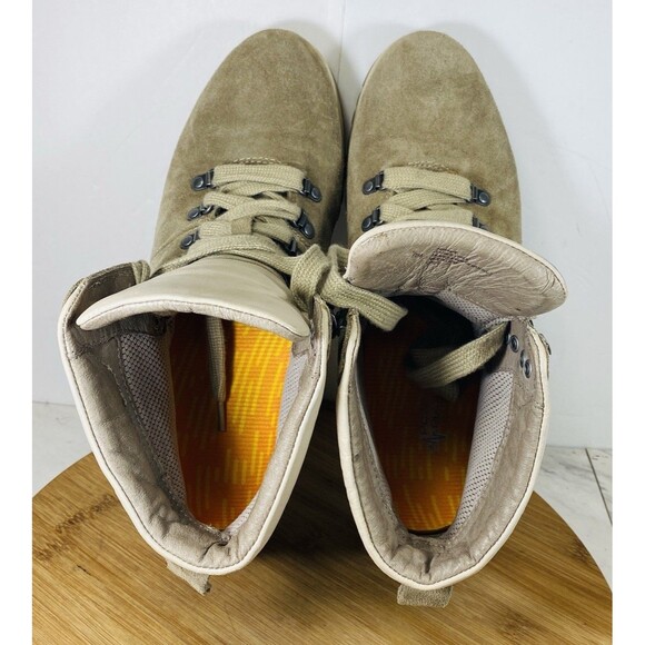 Bionica Dalton Lace Up Tan Leather Hiking Boots Women"s Size 10M - Picture 6 of 7